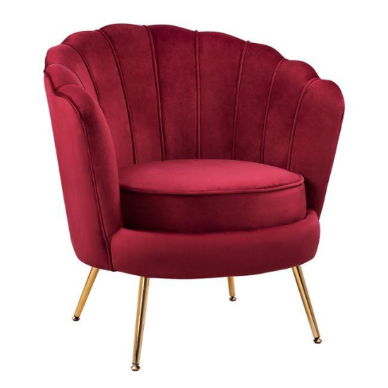 Scaun de catifea Burgundy
