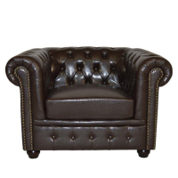 Fotoliu din piele T.Chesterfield