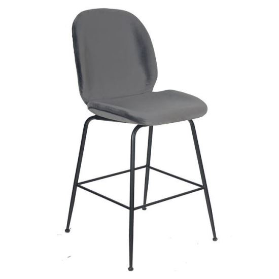 Scaun de bar din catifea Nora