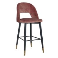 Scaun de bar din catifea Harper