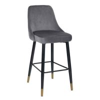Scaun de bar din catifea Paige