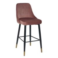 Scaun de bar din catifea Paige