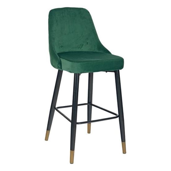 Scaun de bar din catifea Paige