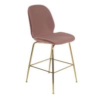 Scaun de bar din catifea Nora