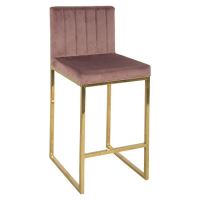 Scaun de bar din catifea Piper