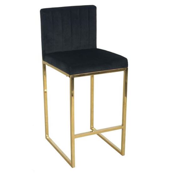 Scaun de bar din catifea Piper