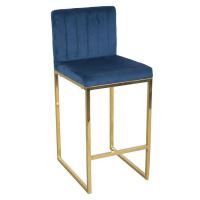 Scaun de bar din catifea Piper