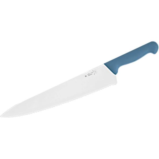 Cutit de bucatarie zimtat HACCP L 310 mm albastru