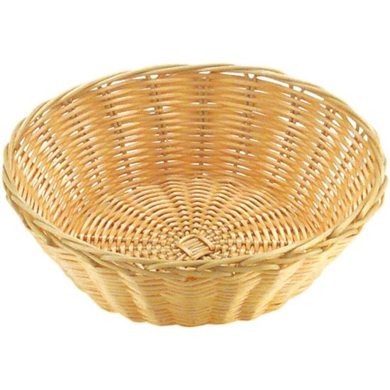 Cos rotund din rattan pentru paine