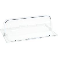 Capac display expunere cu capac roll-top