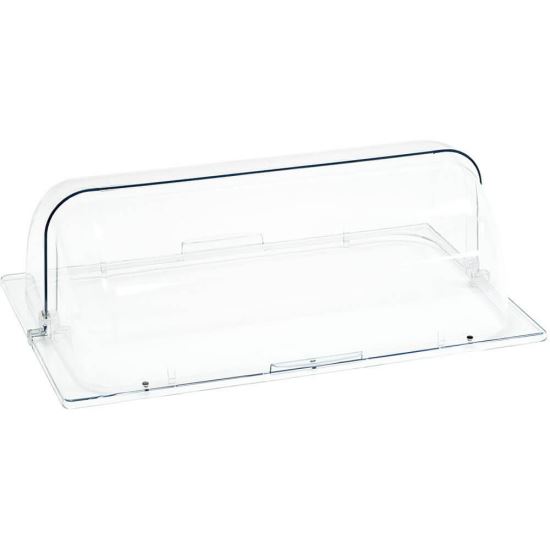 Capac display expunere cu capac roll-top